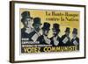 Electoral Poster for the Communist Party, 1937-null-Framed Giclee Print