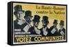 Electoral Poster for the Communist Party, 1937-null-Framed Stretched Canvas