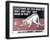 Electors, Do You Want To "Wait And See" Any More Of This?-LSE Library-Framed Art Print