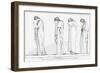 Electra and Chorus Bearing Vessels For Libation on Tomb of Agamemnon, The Choephori by Aeschylus-John Flaxman-Framed Giclee Print