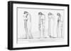 Electra and Chorus Bearing Vessels For Libation on Tomb of Agamemnon, The Choephori by Aeschylus-John Flaxman-Framed Giclee Print