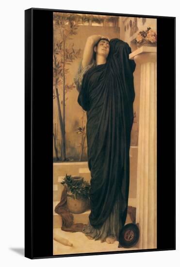 Electra at the Tomb of Agamemnon-Frederick Leighton-Framed Stretched Canvas