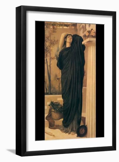 Electra at the Tomb of Agamemnon-Frederick Leighton-Framed Art Print