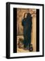 Electra at the Tomb of Agamemnon-Frederick Leighton-Framed Art Print