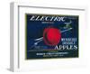 Electric Apple Label - Wenatchee, WA-Lantern Press-Framed Art Print