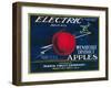 Electric Apple Label - Wenatchee, WA-Lantern Press-Framed Art Print