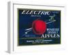 Electric Apple Label - Wenatchee, WA-Lantern Press-Framed Art Print