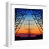 Electric Coloured Sky-null-Framed Art Print