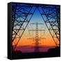 Electric Coloured Sky-Riekus Reinders-Framed Stretched Canvas