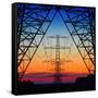 Electric Coloured Sky-Riekus Reinders-Framed Stretched Canvas