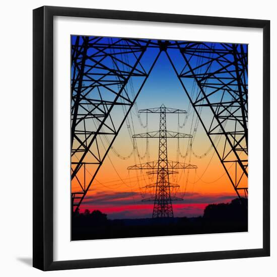 Electric Coloured Sky-Riekus Reinders-Framed Premium Photographic Print