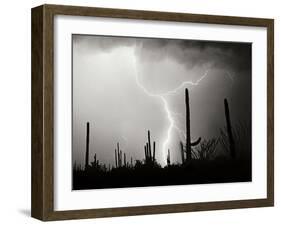 Electric Desert II BW-Douglas Taylor-Framed Photographic Print