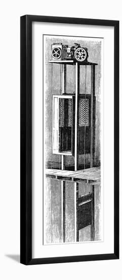 Electric Elevator, 19th Century-Science Photo Library-Framed Photographic Print