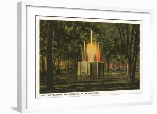 Electric Fountain, Kalamazoo, Michigan-null-Framed Art Print