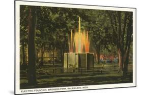 Electric Fountain, Kalamazoo, Michigan-null-Mounted Art Print