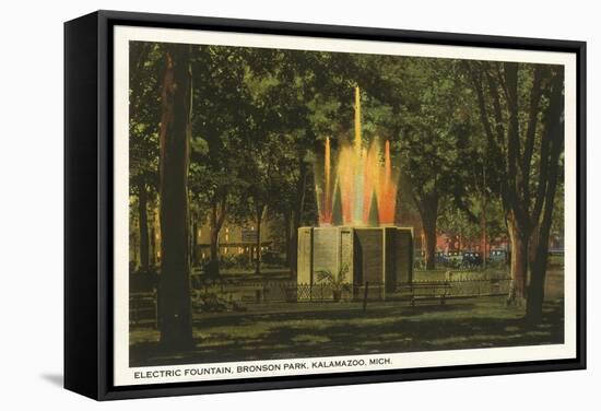 Electric Fountain, Kalamazoo, Michigan-null-Framed Stretched Canvas