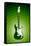 Electric Guitar Green Music-null-Framed Stretched Canvas