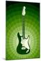 Electric Guitar Green Music-null-Mounted Poster