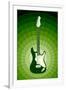 Electric Guitar Green Music-null-Framed Art Print