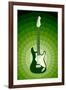 Electric Guitar Green Music-null-Framed Art Print