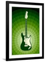 Electric Guitar Green Music-null-Framed Art Print