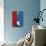 Electric Guitar Red White and Blue Music-null-Stretched Canvas displayed on a wall