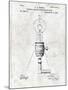 Electric Lamp-Patent-Mounted Art Print