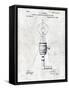 Electric Lamp-Patent-Framed Stretched Canvas