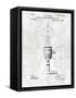 Electric Lamp-Patent-Framed Stretched Canvas