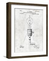 Electric Lamp-Patent-Framed Art Print