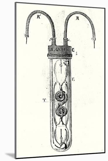 Electric Lantern of Miners-null-Mounted Giclee Print