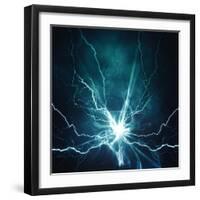 Electric Lighting Effect-dtolokonov-Framed Art Print