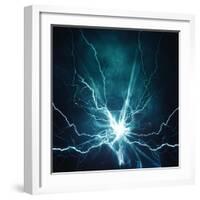 Electric Lighting Effect-dtolokonov-Framed Art Print