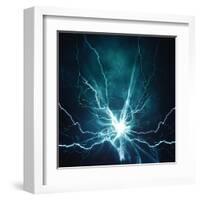 Electric Lighting Effect-dtolokonov-Framed Art Print