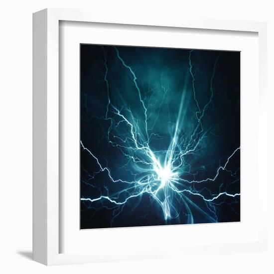 Electric Lighting Effect-dtolokonov-Framed Art Print