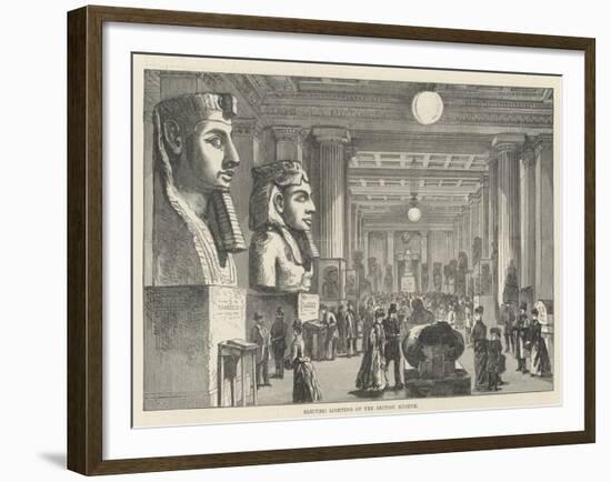 Electric Lighting of the British Museum-Frank Watkins-Framed Giclee Print