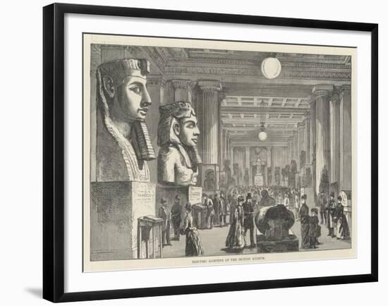 Electric Lighting of the British Museum-Frank Watkins-Framed Giclee Print