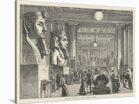 Electric Lighting of the British Museum-Frank Watkins-Stretched Canvas