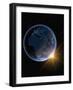 Electric Lights on Europe and Africa-Kulka-Framed Photographic Print