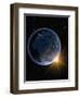 Electric Lights on Europe and Africa-Kulka-Framed Photographic Print