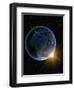 Electric Lights on Europe and Africa-Kulka-Framed Photographic Print