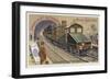 Electric Locomotive for Underground Railways, 1900-null-Framed Giclee Print