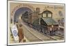 Electric Locomotive for Underground Railways, 1900-null-Mounted Giclee Print