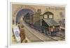 Electric Locomotive for Underground Railways, 1900-null-Framed Giclee Print