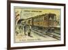 Electric Metro Train-null-Framed Giclee Print