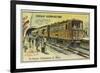 Electric Metro Train-null-Framed Giclee Print