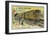 Electric Metro Train-null-Framed Giclee Print