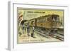 Electric Metro Train-null-Framed Giclee Print