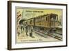 Electric Metro Train-null-Framed Giclee Print