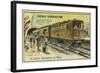 Electric Metro Train-null-Framed Giclee Print